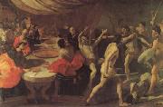 LANFRANCO, Giovanni Banquet with a Gladiatorial Contest china oil painting reproduction